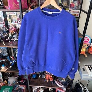 Vintage Champion Reverse Weave Crewneck Sweatshirt Purple Size L